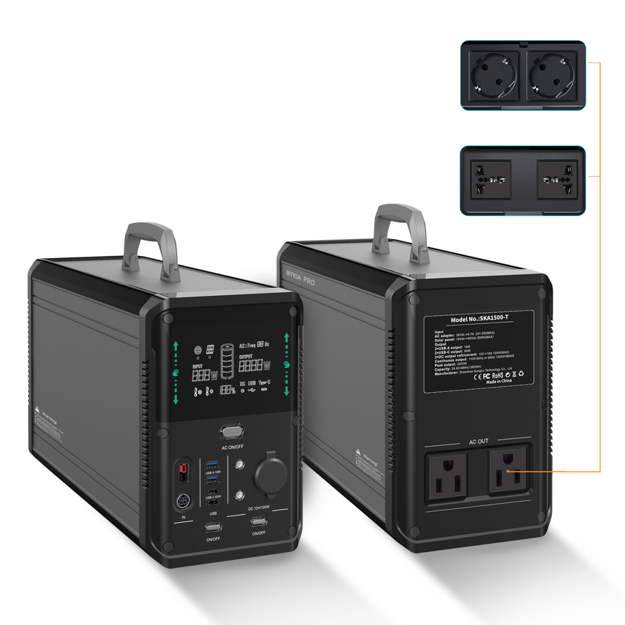 MYKIA  PRO  1500W便攜式行動電源