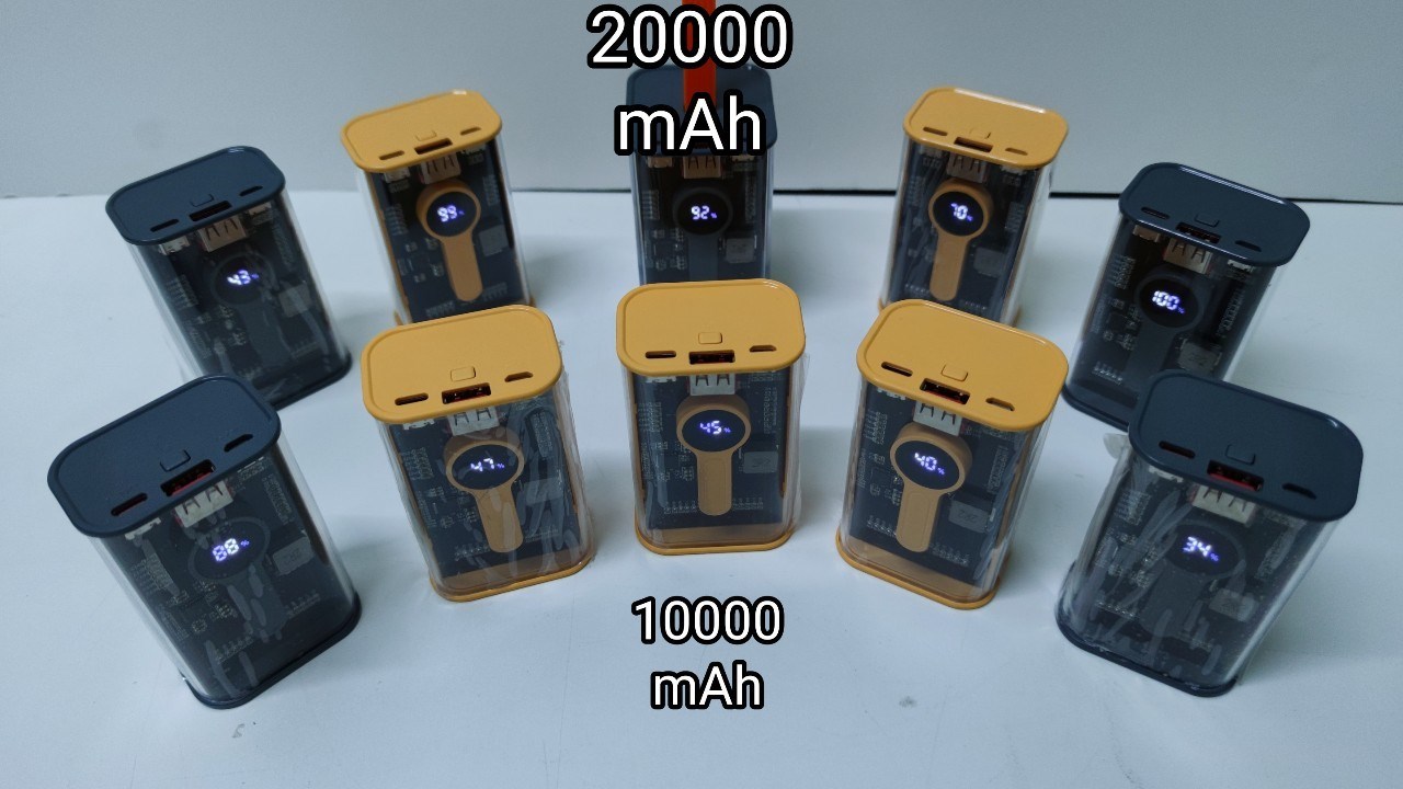 100W超快充行動電源(灰&黃)/100W QC Power Bank(Gray & Yellow)